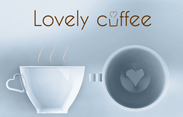 Lovely coffee. A relaxing cup of café con leche and a hidden heart
